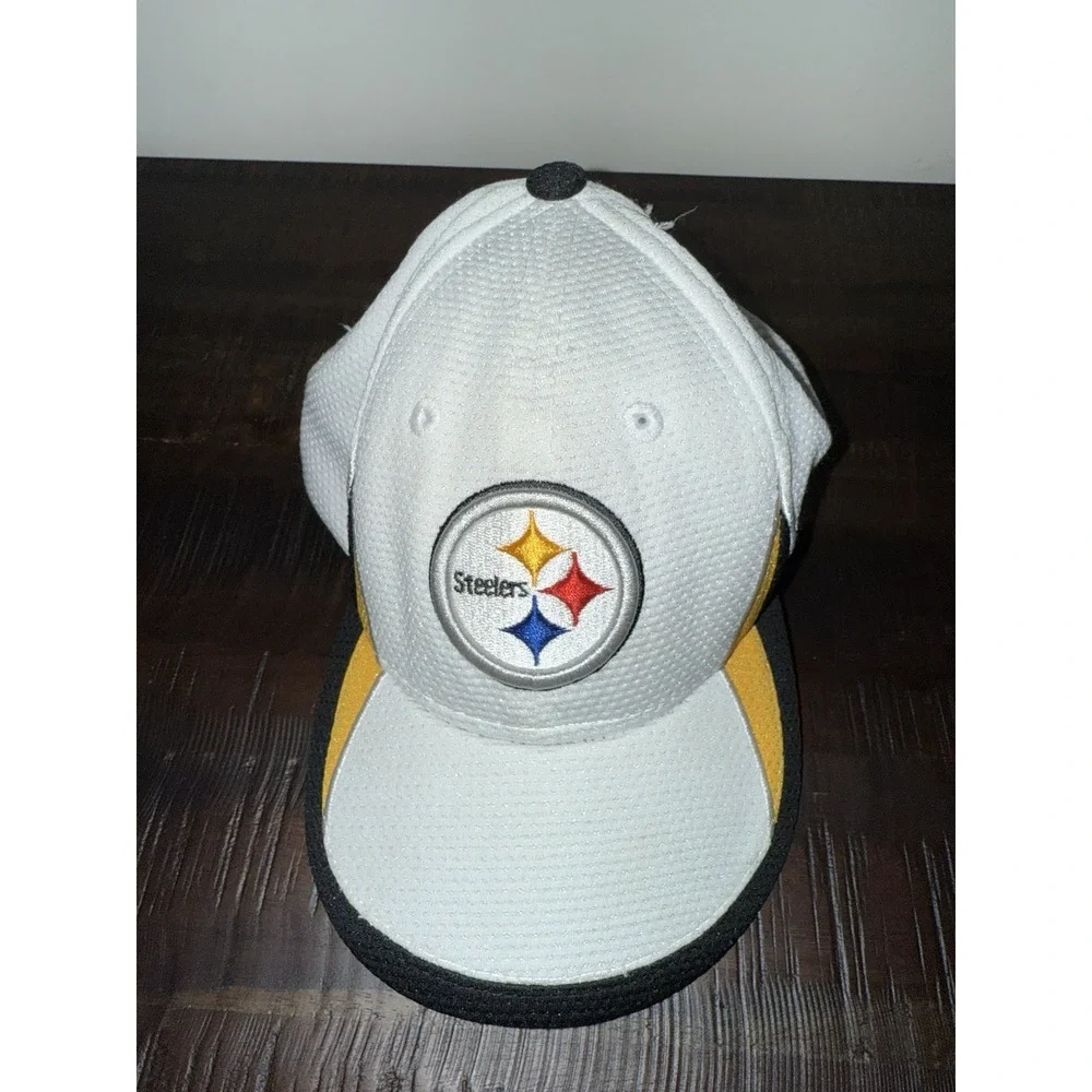 Pittsburgh Steelers Sz Toddler Child New Era Fitted Hat White‎ Stains